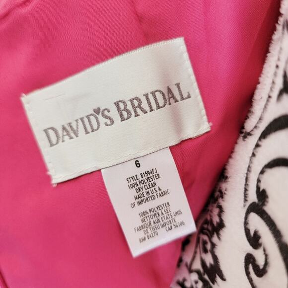 David's Bridal Midi A-line Halter Dress - Picture 5 of 5